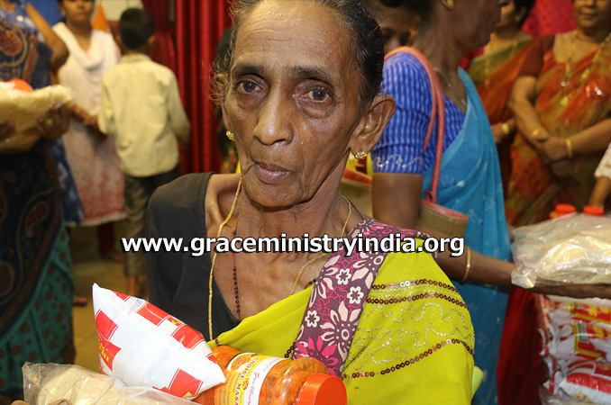 Grace Ministry organized charity program Spandana here on Sep 29 to help the poor and needy old widow's in Mangalore by providing financial help, material needs and support to the old widow. 